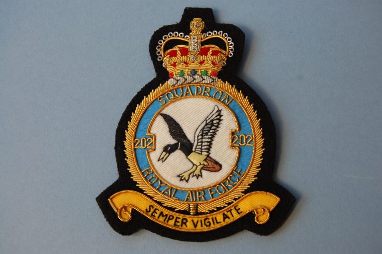 RAF 202 Squadron Blazer Badge - Elliott Military