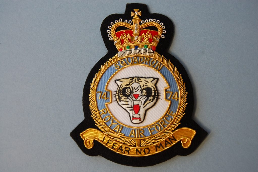 RAF 74 Squadron Blazer Badge - Elliott Military