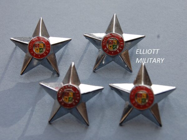 star badges with South African army crest
