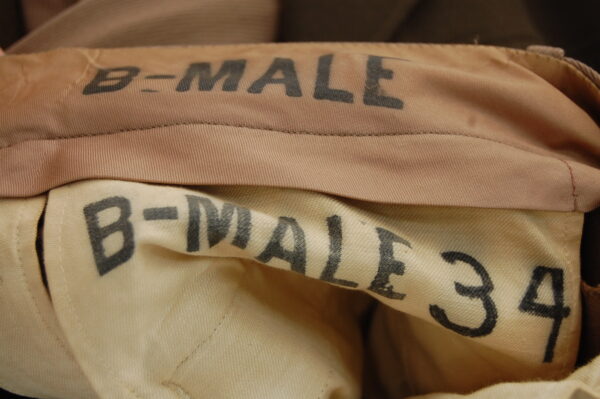name label on trousers