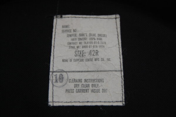 jumper showing the label under the collar