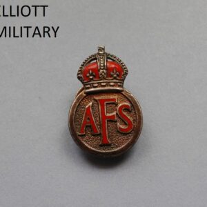 WW2 Auxiliary Fire Service Lapel Badge