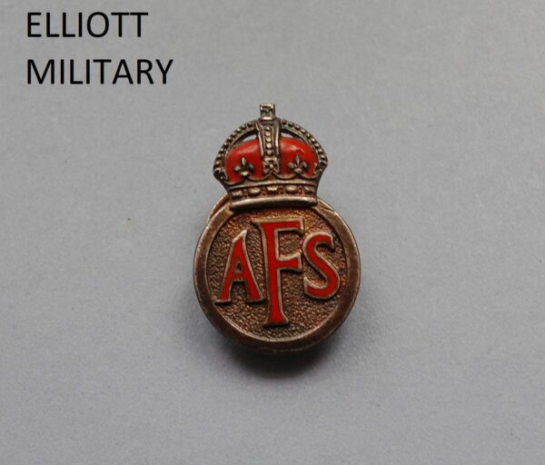 WW2 Auxiliary Fire Service Lapel Badge
