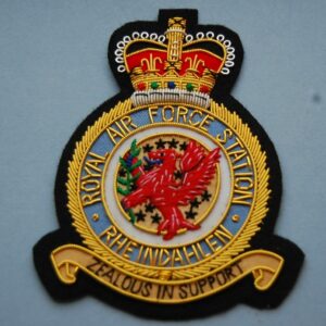 blazer badge with the crest of RAF station Rheindahlen