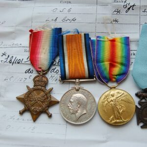 4 medals, showing the obverse