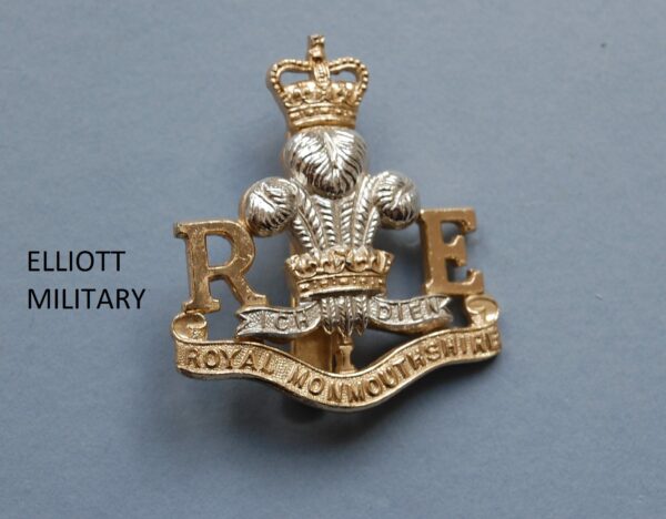 Royal Monmouthshire Engineers Staybrite Cap Badge