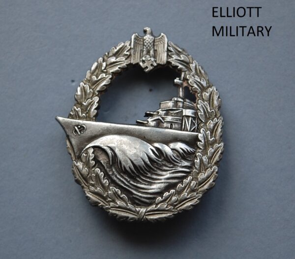 WWII German Destroyer War Badge - Elliott Military