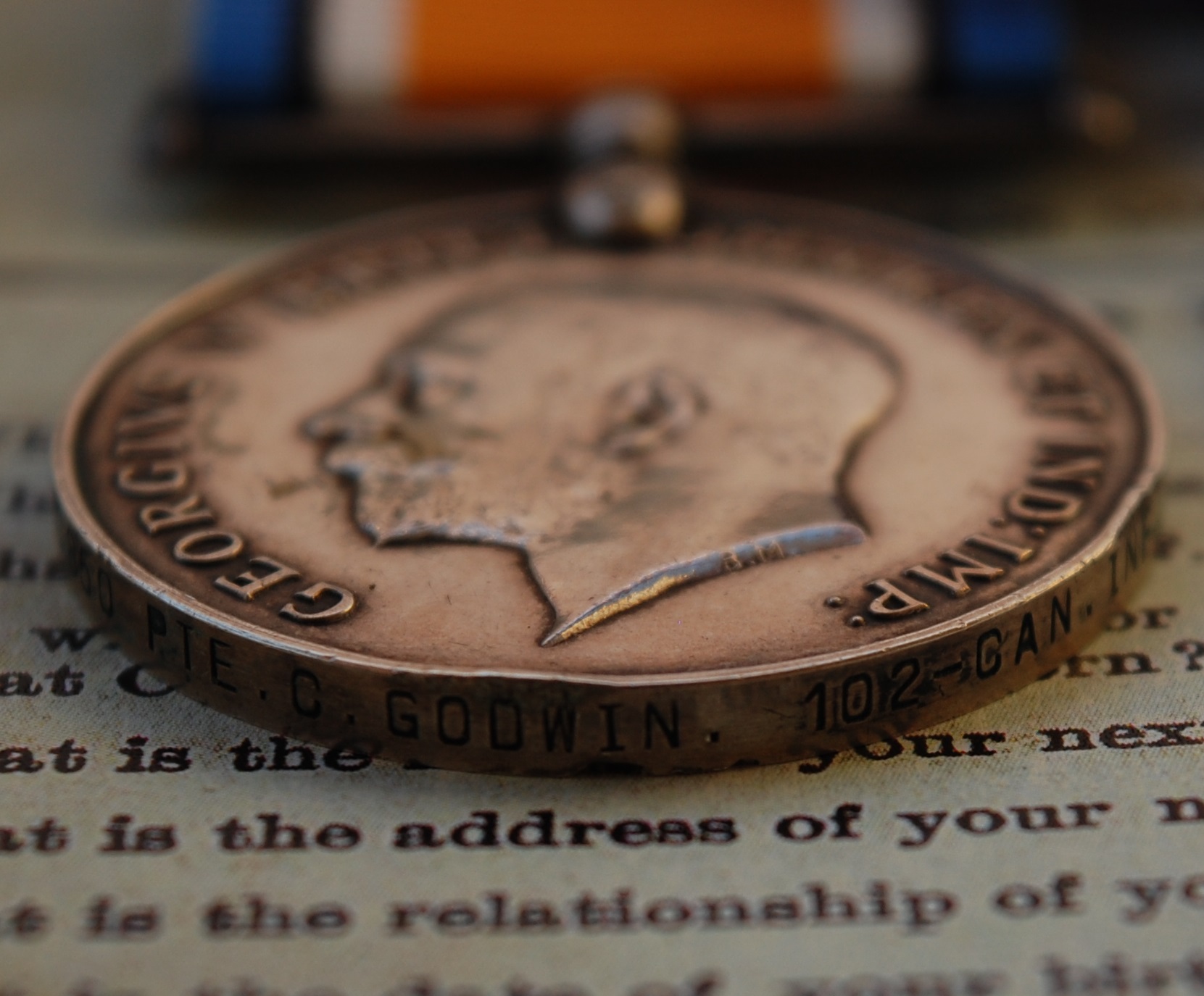 WW1 PAR GODWIN CAN 102